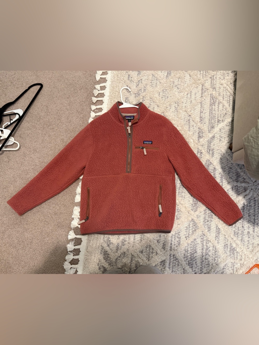 Patagonia Women’s Red/Pink Quarter-Zip Fleece - Picture 2 of 3